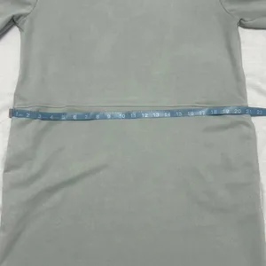 Zara women’s size L Sage Green Shift Dress Raw Hem Short Sleeve Pockets(A425)✨ thumbnail 15