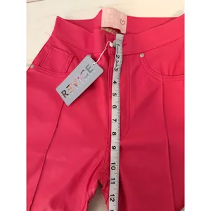 Revice Denim‎ Venus Flares Pink Halo Vegan Leather Star Seam Pants Womens 27 NEW thumbnail 12