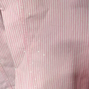 Unbranded Hickory Stripe Pants Women 31 Pink Good Patchwork Utility Splatter thumbnail 4