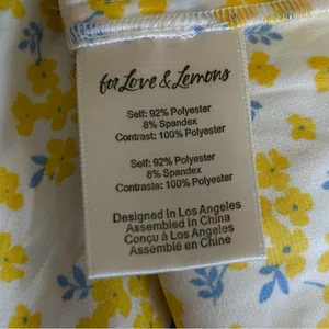 NWT For Love And Lemons Daffodil X Victoria’s Secret Mini Dress Yellow Floral S thumbnail 12