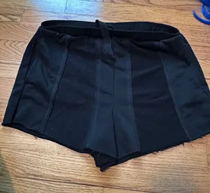 PacSun Black High-Waist Panel Bike Shorts thumbnail 1
