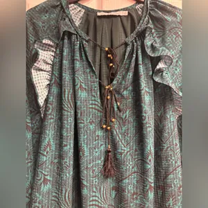 Rebecca Minkoff Floral Ruffled Mini Dress Size Medium thumbnail 3