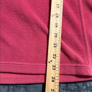 L.L. Bean women’s size small pullover fleece 1/4 zip jacket sweater coral salmon thumbnail 3