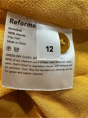 Reformation Gracie Short Sleeve Floral Print Crepe Mini Dress In Peru Yellow 12‎ thumbnail 13
