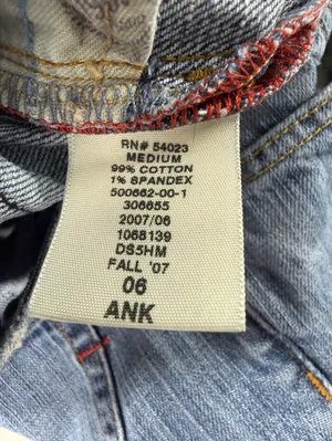 Y2K Gap Low Rise Flare Jeans Women’s 6 Ankle Light Wash Stretch Denim thumbnail 5