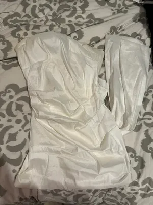 Dillard's Strapless Dress With Bow and Detachable Train thumbnail 3