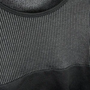 OFFLINE by Aerie‎ Womens Black Sidewalk Seamless Long Sleeve Crop Top Small thumbnail 5