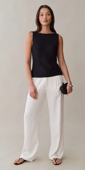 NWT KOURT by Few Moda Shannon Top size 0 Black cowl back top thumbnail 1