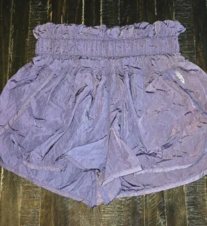 Free People Movement Shorts Purple Athletic High Waist Womens Size Small thumbnail 1