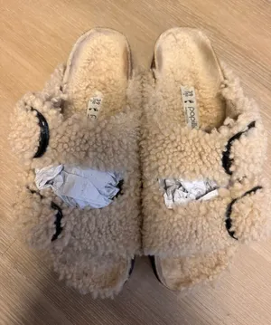 Birkenstock Papillio Arizona Big Buckle Teddy Shearling Eggshell 39 / US L8 M6 thumbnail 1