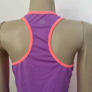 Athleta Neon Colorblock Racerback Tank Top Sz Medium Gym Yoga Athleisure Pilates thumbnail 4