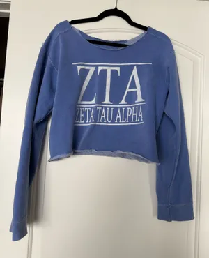 Comfort Colors ZTA Blue Crewneck thumbnail 1