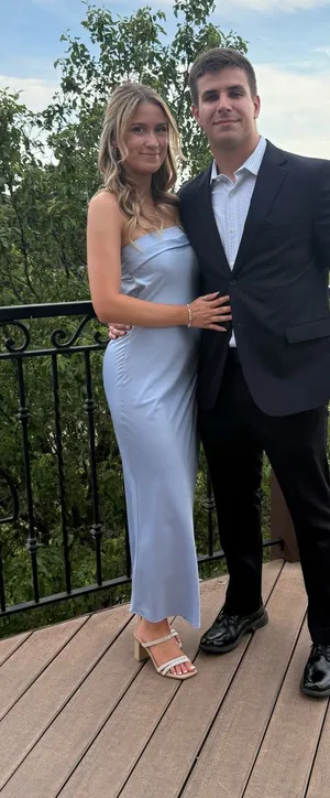 Strapless blue dress Size XS thumbnail 1