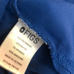 Figs Casma 3 pocket Technical Collection Women’s Size XL Winning Blue Scrub Top thumbnail 6