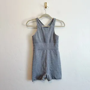 Free People Movement | Every Single Time Heather Athletic Runsie Romper in Gray thumbnail 4
