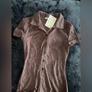 Peppermayo Surf Culture Romper in Chocolate Size US 4 New with tags thumbnail 8