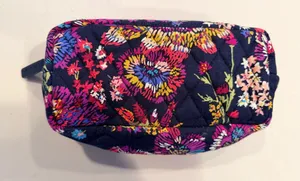 Vera Bradley | Midnight Wildflowers cosmetic case. thumbnail 1