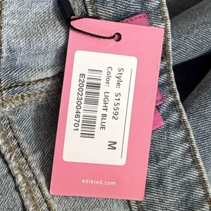 NEW‎ Edikted Wide Leg Light Blue Jeans Capsule Grunge Skater Comfort M thumbnail 9