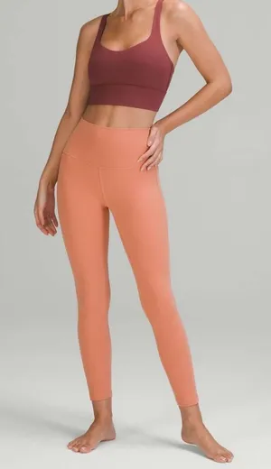 Lululemon Align High Rise Pant Nulu Yoga Leggings Athleisure Pink‎ Savannah thumbnail 1