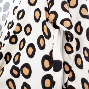 Issa London Womens 100% Silk Mixed Polka Dot Animal Print Wrap Front Dress 8 thumbnail 6