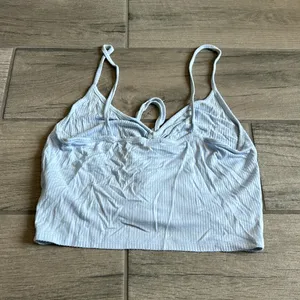 Garage ribbed scrunch front tank top thumbnail 4