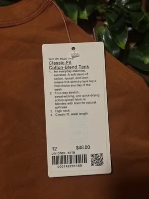 Lululemon Classic-Fit Cotton-Blend Tank size 12 thumbnail 8