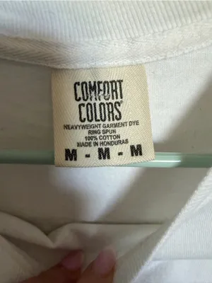 Alabama Crimson Tide Comfort Colors White Short Sleeve Tee M thumbnail 3