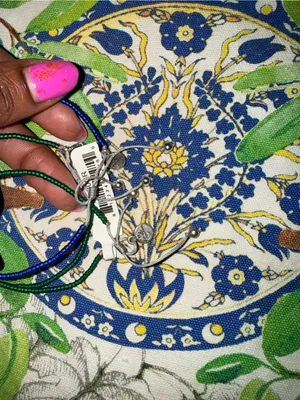 Handmade Blue and Green Seed Bead Bracelets thumbnail 3