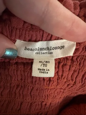 NWT BeachLunchLounge Luana Gauze Smocked Maxi Dress, XL thumbnail 6