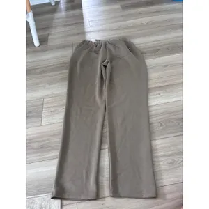 Bucked Up Women XL Taupe Brown Straight Leg Lounge Pants Elastic Waist Athletic thumbnail 4