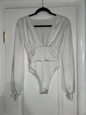 FashioNova White Bodysuit thumbnail 2