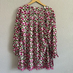 Roller Rabbit Dakini Floral Ziva Tunic‎ Swim Cover up Size Medium thumbnail 5