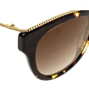 Marc Jacobs Brown Tortoise Gradient 165/S Twisted Temple Cat Eye Sunglasses thumbnail 2