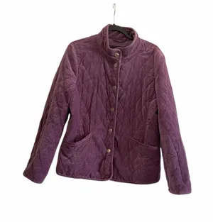 Coach Purple velvet coach jacket Size L thumbnail 1