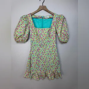 Lovers and Friends Luella Mini Dress in Millie Floral Multi XXS Revolve $198 thumbnail 6
