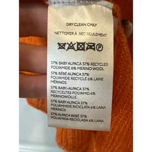 Free People Moon Sky Alpaca Cardigan Orange Zest Size L NWT‎ thumbnail 9