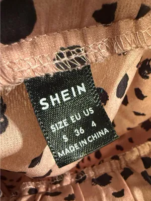 Shein Womens Elastic Waist leopard print midi skirt size Small thumbnail 2