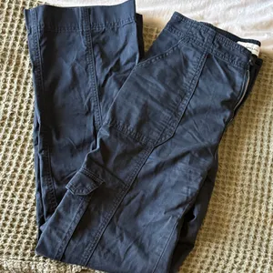 Abercrombie & Fitch Navy Straight Leg Pants thumbnail 1