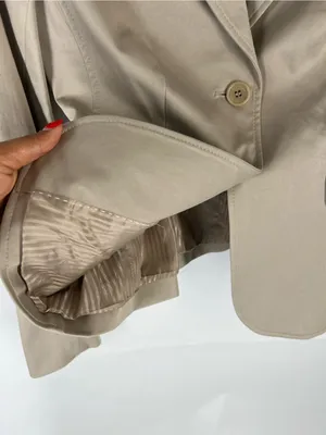 The‎ Limited Tan Stretch Cotton Fitted Blazer Size 2 thumbnail 5