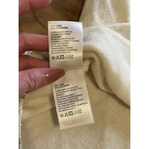 Tommy Bahama Women Size XL Sweater Gold Sparkle Cashmere/Wool Blend‎ Designer thumbnail 8