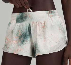 Lululemon Hotty Hot Low-Rise Short 2.5" Reflective Camo Silver Blue Orange Grey thumbnail 9