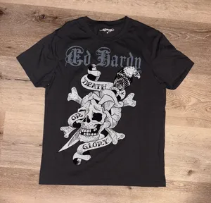 Ed Hardy Black and White Skull Tee thumbnail 1