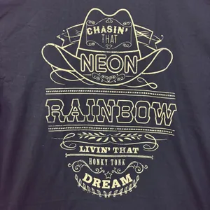 Alan Jackson Chasin' That Neon Rainbow Black T-Shirt XL thumbnail 2