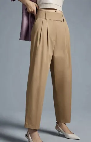 Anthropologie Exquise Barrel-Leg Chino Pants size M thumbnail 1