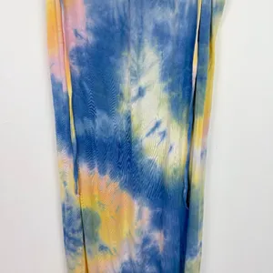 NWT Sadie & Sage Tie Dye Sleeveless Maxi Dress Blue Yellow Size Large L NEW thumbnail 3