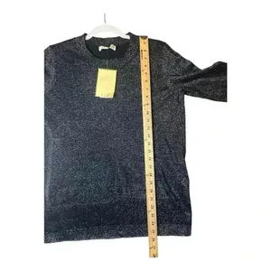 Michael Kors Womens Black Metallic Sweater,‎ Medium thumbnail 8