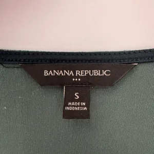 Banana Republic Velvet Knee-Length Faux Wrap Dress Small Green Party Cocktail thumbnail 10