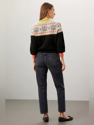 kate spade new york Embroidered Fair Isle Sweater thumbnail 2