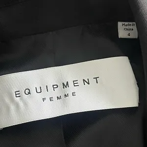 Equipment Femme Ori Black Double-Breasted Jacket thumbnail 10