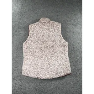 Love‎ Tree Vest Women Reversible Quilted Fleece Sherpa Full Zip thumbnail 7